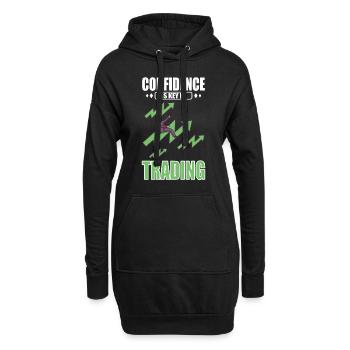 Börsenhändler, Forex-händler, Anlegerhandel - Hoodie-Kleid - Schwarz - Vorne