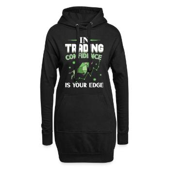Börsenhändler, Forex-händler, Anlegerhandel - Hoodie-Kleid - Schwarz - Vorne