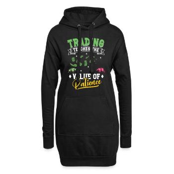 Börsenhändler, Forex-händler, Anlegerhandel - Hoodie-Kleid - Schwarz - Vorne
