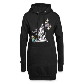 Science Is Everywhere Chemiker - Hoodie-Kleid - Schwarz - Vorne