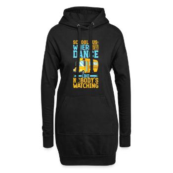 Funny School Bus Driver Appreciation anniversary - Hoodie-Kleid - Schwarz - Vorne