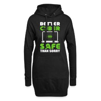 Internet-Sicherheit Softwareentwickler - Hoodie-Kleid - Schwarz - Vorne