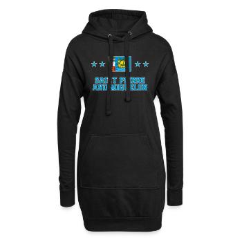 St. Pierre und Miquelon - Hoodie-Kleid - Schwarz - Vorne