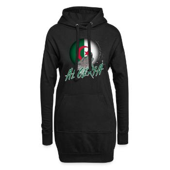 Algerien - Hoodie-Kleid - Schwarz - Vorne