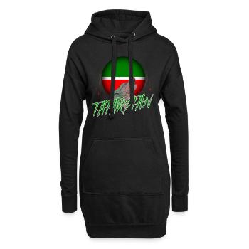 Tatarstan - Sweat-shirt à capuche long Femme - noir - Devant