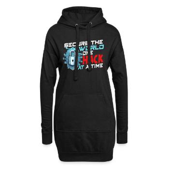 Analyste en piratage éthique Cybersécurité éthique - Sweat-shirt à capuche long Femme - noir - Devant