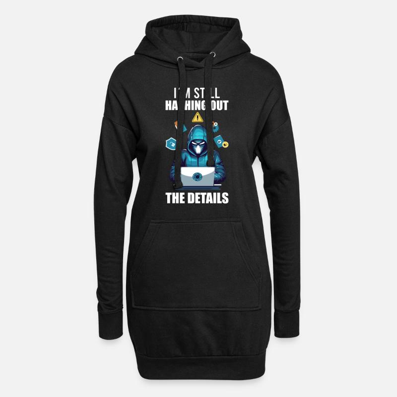 Ethical Hacking Analyst Ethical Cyber Security - Hoodie-Kleid - Schwarz