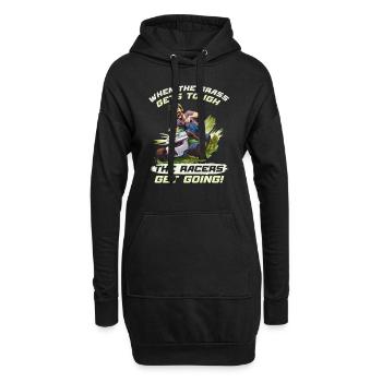 Tondeuse à gazon Tondeuse à gazon de course Tondeuse à gazon de course - Sweat-shirt à capuche long Femme - noir - Devant