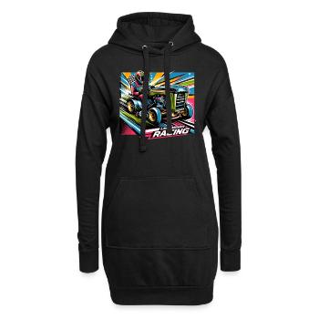 Tondeuse à gazon Tondeuse à gazon de course Tondeuse à gazon de course - Sweat-shirt à capuche long Femme - noir - Devant