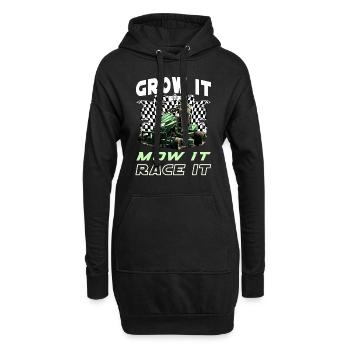 Tondeuse à gazon Tondeuse à gazon de course Tondeuse à gazon de course - Sweat-shirt à capuche long Femme - noir - Devant