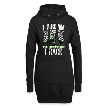 Tondeuse à gazon Tondeuse à gazon de course Tondeuse à gazon de course - Sweat-shirt à capuche long Femme - noir - Devant
