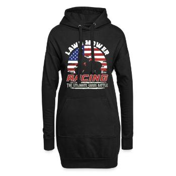 Tondeuse à gazon Tondeuse à gazon de course Tondeuse à gazon de course - Sweat-shirt à capuche long Femme - noir - Devant
