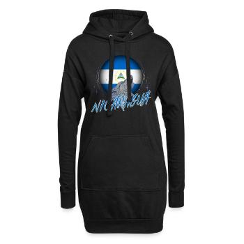 Nicaragua - Hoodie-Kleid - Schwarz - Vorne