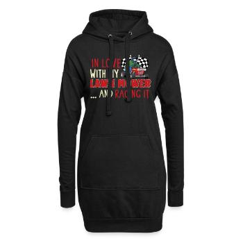 Tondeuse à gazon Tondeuse à gazon de course Tondeuse à gazon de course - Sweat-shirt à capuche long Femme - noir - Devant