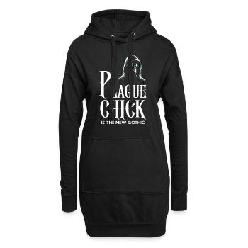 Gruseliger Halloween-horror-seuchendoktor - Hoodie-Kleid - Schwarz - Vorne