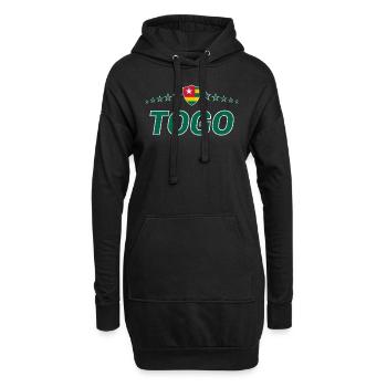 Togo - Hoodie-Kleid - Schwarz - Vorne