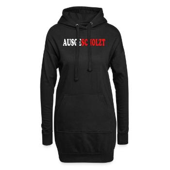 Ausgescholzt - stoppt die Ampel - Hoodie-Kleid - Schwarz - Vorne