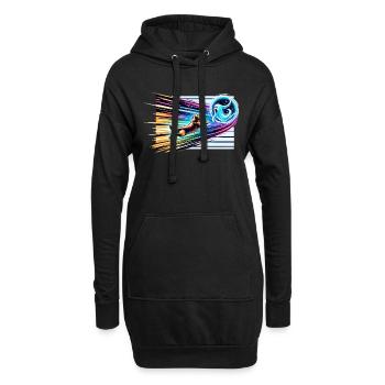 Enquêteur paranormal Fantôme Halloween Evp Haunte - Sweat-shirt à capuche long Femme - noir - Devant