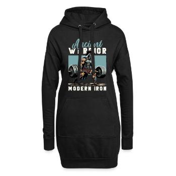 Jules César Histoire romaine Empire romain - Sweat-shirt à capuche long Femme - noir - Devant