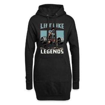 Julius Cäsar Römische Geschichte Römisches Reich - Hoodie-Kleid - Schwarz - Vorne