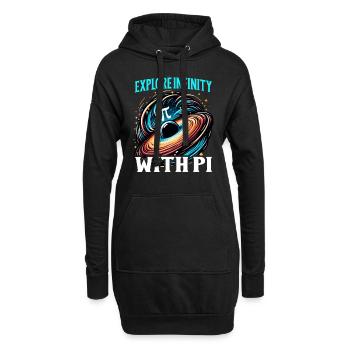 Funny Pi Day 2024 3.14 Pi Symbole numérique Mathématiques - Sweat-shirt à capuche long Femme - noir - Devant