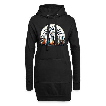 Organische Chemie, Chemiestudenten, Chemie - Hoodie-Kleid - Schwarz - Vorne