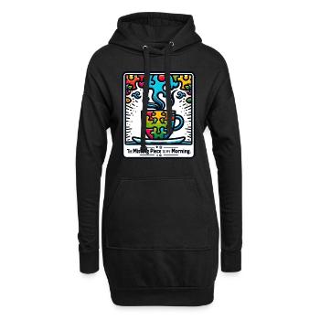 Puzzle Lover Jigzaw Puzzle Brettspiel Puzzler - Hoodie-Kleid - Schwarz - Vorne