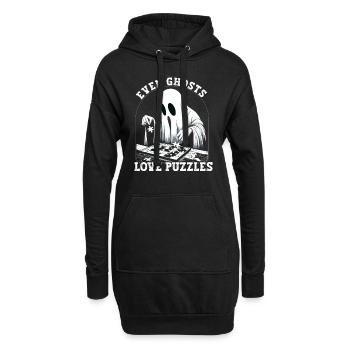 Puzzle Lover Jigzaw Puzzle Brettspiel Puzzler - Hoodie-Kleid - Schwarz - Vorne