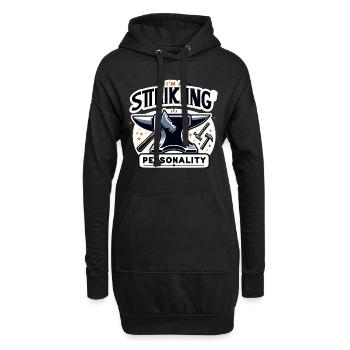 Schmied Metallarbeiter Klingenschmied Metall - Hoodie-Kleid - Schwarz - Vorne