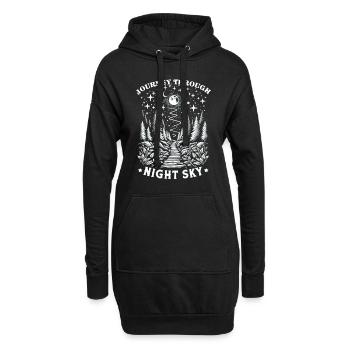 Astrophotographie Astronomie Caméra spatiale - Sweat-shirt à capuche long Femme - noir - Devant