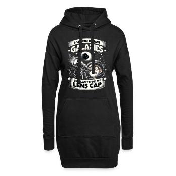 Astrophotographie Astronomie Caméra spatiale - Sweat-shirt à capuche long Femme - noir - Devant