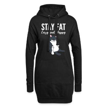 Lustiger Katzenliebhaber Katze Behavioristen - Hoodie-Kleid - Schwarz - Vorne
