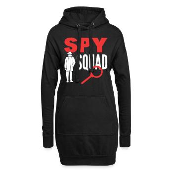 Spy Squad Privatdetektiv - Hoodie-Kleid - Schwarz - Vorne
