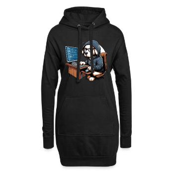 Analyste en piratage éthique Cybersécurité éthique - Sweat-shirt à capuche long Femme - noir - Devant