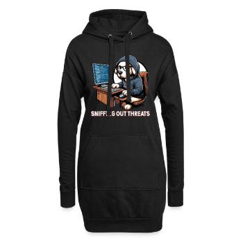 Analyste en piratage éthique Cybersécurité éthique - Sweat-shirt à capuche long Femme - noir - Devant