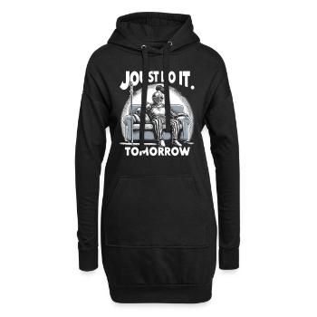 Ritterritter Mittelalterliche Renaissance-rüstung - Hoodie-Kleid - Schwarz - Vorne