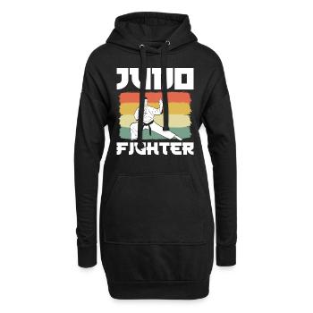 Judo -Kampfkunst Judoka - Hoodie-Kleid - Schwarz - Vorne