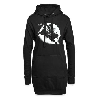 Rodeo Bull Riding Livestock Show Farmer Cattle - Hoodie-Kleid - Schwarz - Vorne