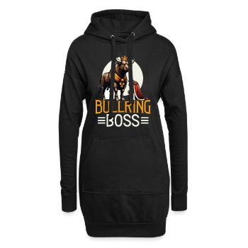 Rodeo Bull Riding Livestock Show Farmer Cattle - Hoodie-Kleid - Schwarz - Vorne