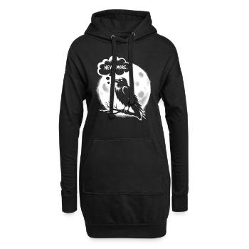 Edgar Allan Poe Fan, Klassische Literatur, - Hoodie-Kleid - Schwarz - Vorne
