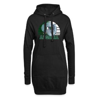 Algerien - Hoodie-Kleid - Schwarz - Vorne