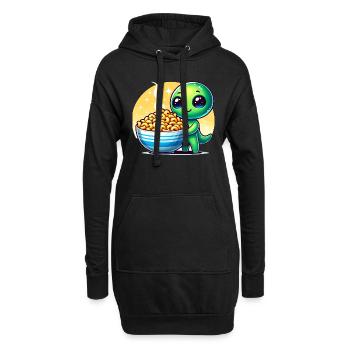 Alien Extraterrestrial Area 51 Ufo Space Geek - Hoodie-Kleid - Schwarz - Vorne
