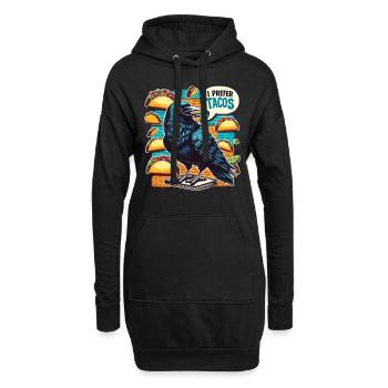 Edgar Allan Poe Fan, Klassische Literatur, - Hoodie-Kleid - Schwarz - Vorne