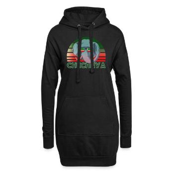 Tchétchénie - Sweat-shirt à capuche long Femme - noir - Devant
