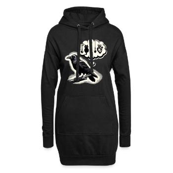 Edgar Allan Poe Fan, Klassische Literatur, - Hoodie-Kleid - Schwarz - Vorne