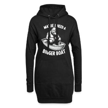 Boating Dad Boat Captain Pontoon Sailor Cruising - Hoodie-Kleid - Schwarz - Vorne