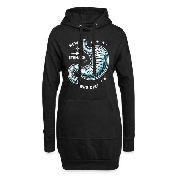 Schlauchmagen Schlauchmagenchirurgie Gastrektomie - Hoodie-Kleid - Schwarz - Vorne