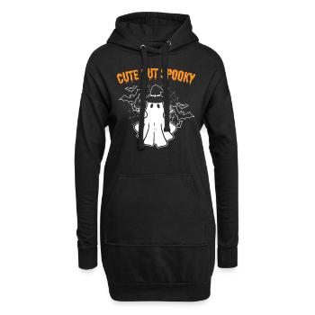 Cute But Spooky Halloween -Enthusiast - Hoodie-Kleid - Schwarz - Vorne