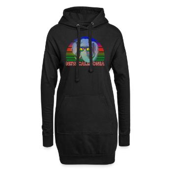 Neukaledonien - Hoodie-Kleid - Schwarz - Vorne