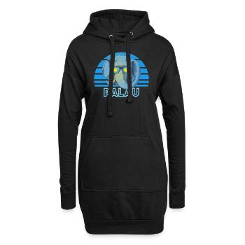 Palau - Sweat-shirt à capuche long Femme - noir - Devant